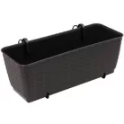 Prosperplast Ratolla balkonláda korlátra DRL500PW barna SP-255433