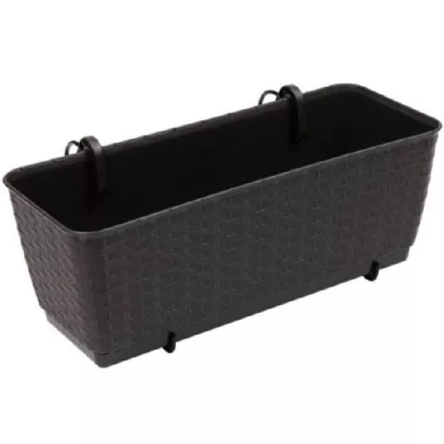Prosperplast Ratolla balkonláda korlátra DRL500PW barna SP-255433