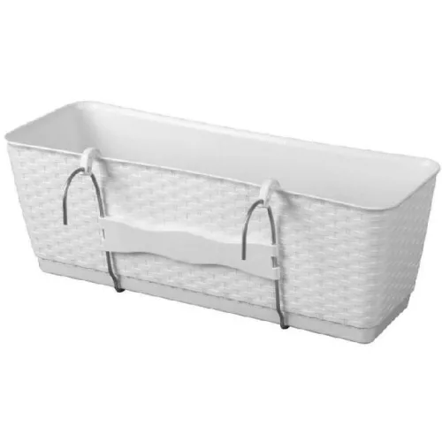 Prosperplast Ratolla balkonláda korlátra DRL500PW fehér SP-255453