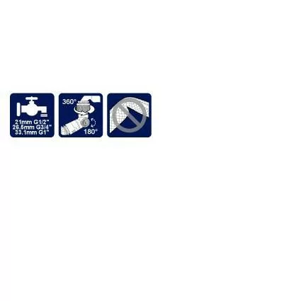 AQUACRAFT forgó tömlő csatlakozó csaphoz 550342 SP-256615
