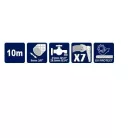AQUACRAFT tömlőkocsi szett 10 m X7 pisztoly 990490  SP-256734