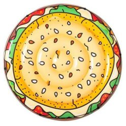 Bestway 43410 kerek gumimatrac hamburger mintás 158 cm SP-8050136