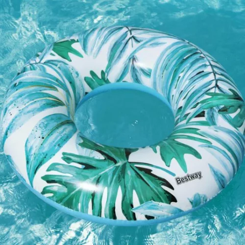 Bestway 36237 kerek úszógumi kék trópus mintás 119 cm SP-8050222