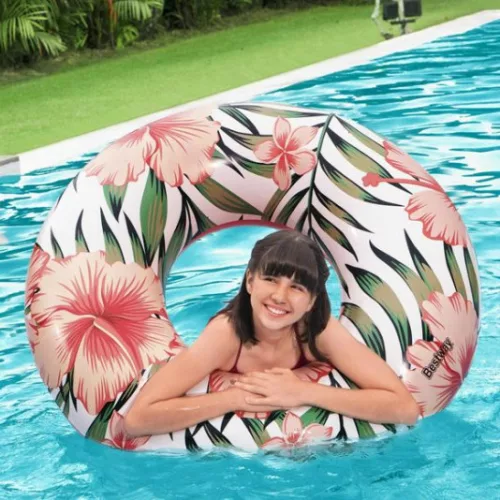 Bestway 36237 kerek úszógumi trópus virág mintás 119 cm SP-8050222