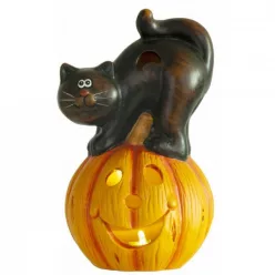 Xecco Halloween LED töklámpás macskával 2416 SP-8091206
