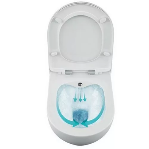 Sapho BRILLA RIMLESS fali WC beépített bidézuhannyal 100612