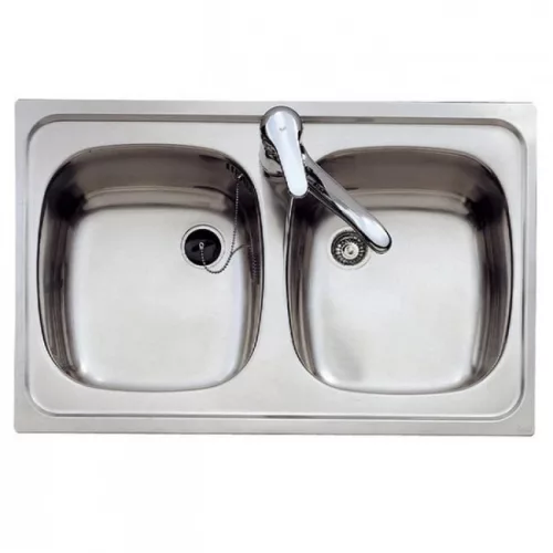 Teka E modell rozsdamentes mosogató 2B 800x440 mm T-10103041 rajz