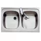 Teka E modell rozsdamentes mosogató 2B 800x440 mm T-10103041 rajz