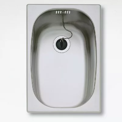 Teka E MODELL 1C beépíthető mosogató 280x405 mm rozsdamentes acél (T-10132001)