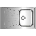 Teka Starbright 45 E-XN 1B 1D matt króm mosogató 79x50 115120038 rajza