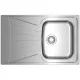 Teka Starbright 45 E-XN 1B 1D matt króm mosogató 79x50 115120038 rajza
