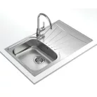 Teka Starbright 45 E-XN 1B 1D matt króm mosogató 79x50 115120038