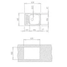 Teka 1C 1/2E 580x500 rozsdamentes mosogató beépíthető (T-40109616)