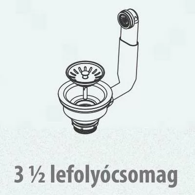 Teka Centroval 45 rozsdamentes mosogató (T-40127166)
