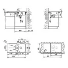 Teka KEA 45 B gránit mosogató topázbézs 860x435 mm (T-88839)