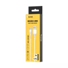 Technik Töltő-és Adatkábel PVC USB-A / Micro USB 5V 2,4A 1m Fehér