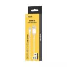 Technik Töltő-és Adatkábel PVC USB-A / USB-C 5V 2,4A 1m Fehér