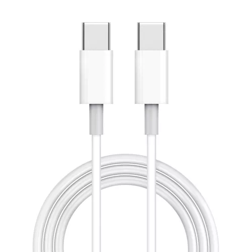 Technik Töltő-és Adatkábel TPE+ABS USB-C / USB-C 60W 20V3A 1m fehér