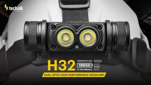 Technik Fejlámpa H32 (akkumulátoros) OSRAM P9 + USB-C (1000 lumen)