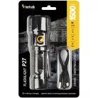 Technik Elemlámpa P27 (1x18650 2200mAh) 3XTE LED + USB-C (1500 lumen)