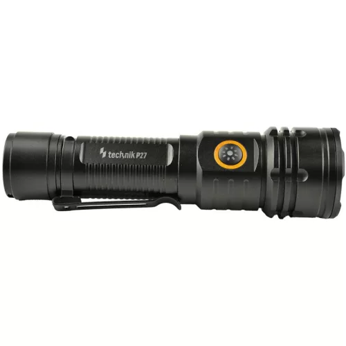 Technik Elemlámpa P27 (1x18650 2200mAh) 3XTE LED + USB-C (1500 lumen)