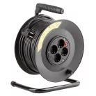 Technik Professional Kábeldob 4-er 50m 1,5mm2 (fekete) 16A