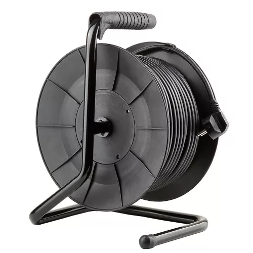 Technik Professional Kábeldob 4-er 50m 1,5mm2 (fekete) 16A