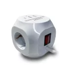 Technik Professional Elosztó Kocka 3 utas 1,5m kábel (1,5mm2) + USB C/A 16A
