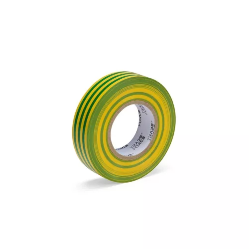 TRADEFORCE - Szigetelőszalag 19mm x 20m x 0.15mm zöld/sárga (0001280086)