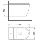 Teka Manacor Rimless fali WC ülőkével 11.732.00.02