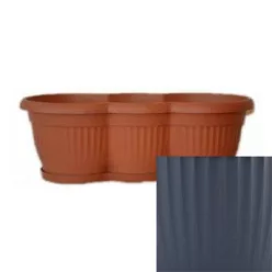 Top bordázott balkonláda 60 cm antracit