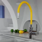 Ferro Elastico flexibilis csaptelep kifolyócső fekete W100B-B