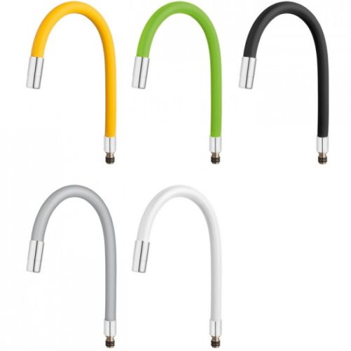 Ferro Elastico flexibilis csaptelep kifolyócső ezüst W100S-B