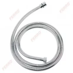 Ferro csavarodásmentes fém zuhanycső 120 cm króm W12