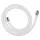 Ferro csavarodásmentes PVC zuhanycső 150 cm fehér W42