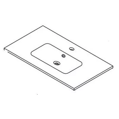 Wellis Elois 80 beépíthető mosdó WB00271 rajza
