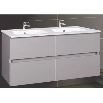 Wellis elois 4 fiókos mosdószekrény 120 cm szürke WB00273 rajza