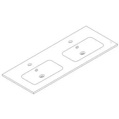 Wellis Elois 120 beépíthető dupla mosdó WB00274
