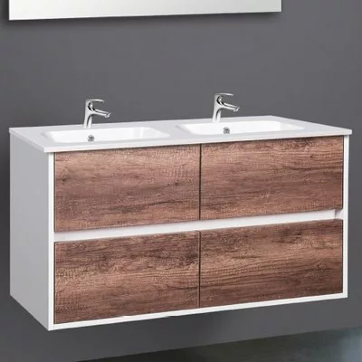 Wellis Ginger 4 fiókos mosdószekrény 120 cm dió WB00293 rajza