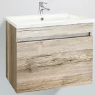 Wellis Blondie 1 fiókos mosdószekrény 60 cm tölgy WB00297 rajza