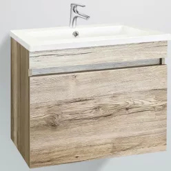 Wellis Blondie 1 fiókos mosdószekrény 60 cm tölgy WB00297 rajza