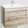 Wellis Blondie 1 fiókos mosdószekrény 60 cm tölgy WB00297 rajza