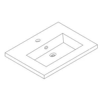 Wellis Blondie beépíthető mosdó 60 cm WB00298
