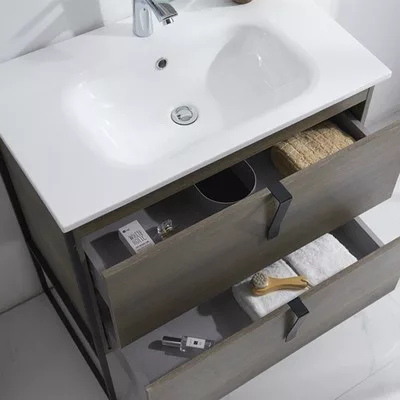 Wellis Azori 2 fiókos mosdószekrény 80 cm dió WB00309