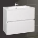 Wellis Elois White 2 fiókos mosdószekrény 60 cm fehér WB00310 rajza