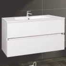 Wellis Elois White 2 fiókos mosdószekrény 80 cm fehér WB00312 rajza