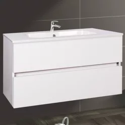 Wellis Elois White 2 fiókos mosdószekrény 80 cm fehér WB00312 rajza