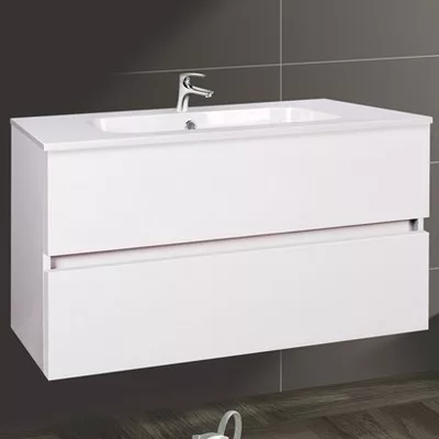 Wellis Elois White 2 fiókos mosdószekrény 80 cm fehér WB00312 rajza