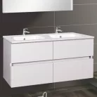Wellis Elois White 4 fiókos mosdószekrény 120 cm fehér WB00314 rajza