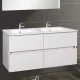 Wellis Elois White 4 fiókos mosdószekrény 120 cm fehér WB00314 rajza